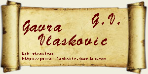 Gavra Vlašković vizit kartica